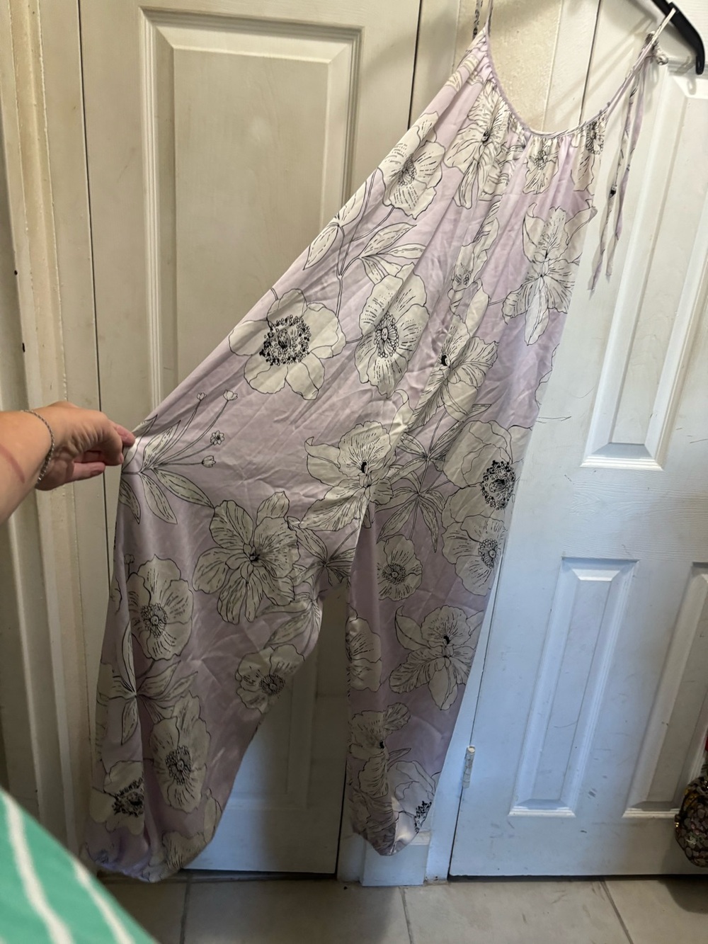 Victoria Secret romper Floral Print Lilac Wide-Leg pajama